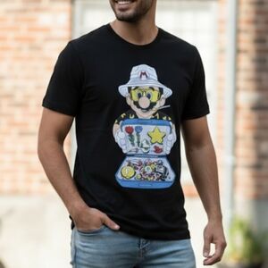 Bella Canvas Black Graphic Tee with Colorful Design